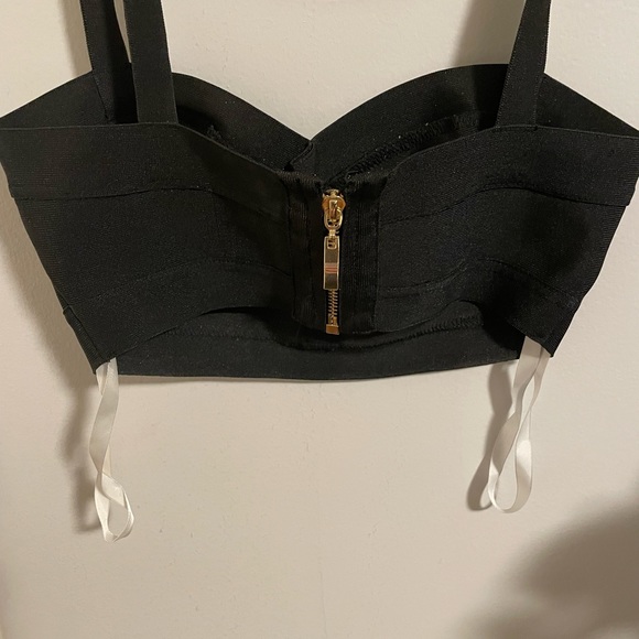 Superdown Emilia Two Piece Crop Top and Skirt Set in Black - Picture 7 of 7